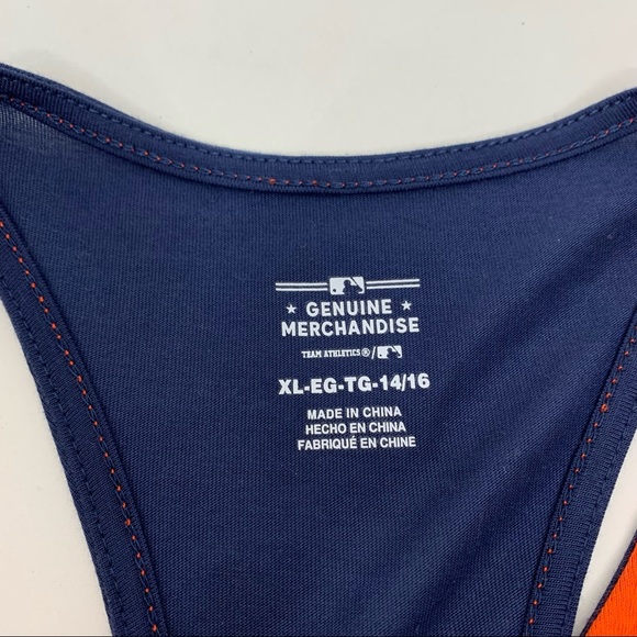 Genuine Merchandise Detroit Tigers Tie Front Waist Soft Muscle Tank Nwt Girls XL - Picture 10 of 16